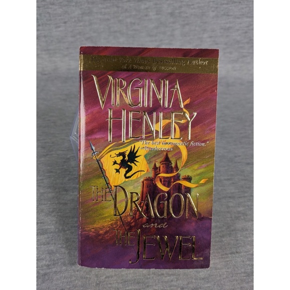 🍭 3/$10 Virginia Henley:TheDragon & TheJewel-Medieval Plantagenet #2 (Paperback) - Picture 1 of 4